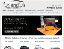 Tablet Screenshot of orlandosdetailer.com